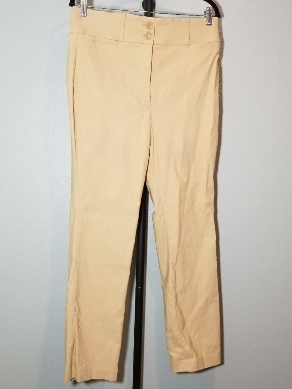 Lane Bryant Womens Size 12S Tan Dress Pant Office City Business Preppy Retro